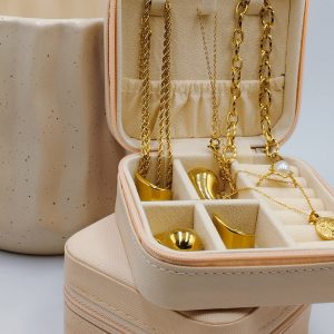 κοσμηματοθήκη με φερμουάρ jewelry case travel case