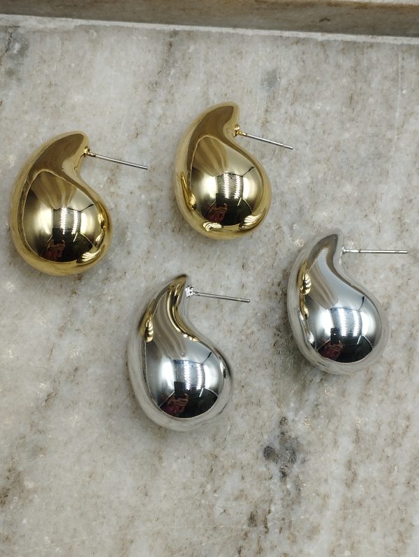 ατσάλινα σκουλαρίκια σταγόνα stainless steel earrings